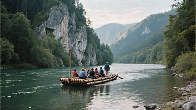 Splav Dunajca na Pltiach